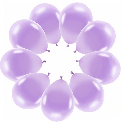 10 Luftballons Hell-Lila Lavendel Metallic Ballons Eco Made in EU Dekoballon Hochzeit Verlobung Babyparty Geburtstag Kinder Erwachsene Luftballons Lila von Libetui