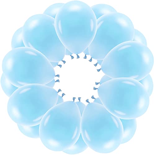 25 Luftballons Pastell Himmelblau Eco Ballons Made in EU Deko Geburtstag Kinder Erwachsene Hochzeit Party pastellhimmeblaue Ballons Helium geeignet von Libetui