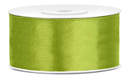 25 Meter Satinband Apfelgrün 38mm Schleifenband Hellgrün Dekoband hellgrün Geschenkband Dekoband grün Blumenband Hochzeit Band 38mm von Libetui