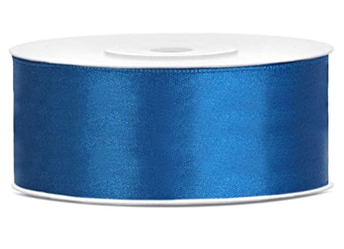 25 Meter Satinband Blau breites Band 38mm Schleifenband Blaues Dekoband Geschenkband Geschenkverpackung ribbon blue Blaue Schleife von Libetui