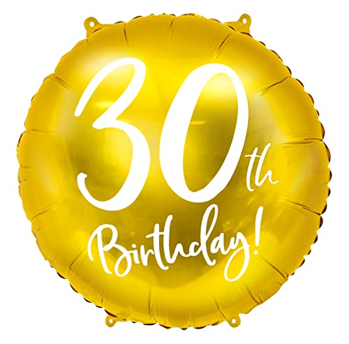 2er Set Luftballons 30. Geburtstag Gold Folienballon Nummer 30 Geburtstag Luftballon 30 Deko Geburtstag Frauen Männer Folienluftballon Heliumballon Zahl 30 von Libetui