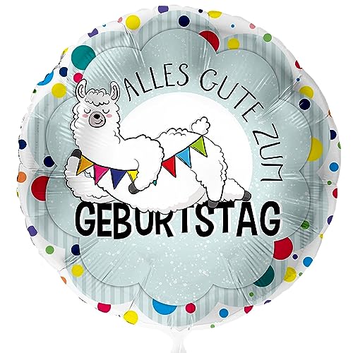 Süßer Ballon Geburtstag Lama 'Alles Gute zum Geburtstag' Folienballon Lama Deko Geburtstag Kinder Erwachsene Luftballon Geburtstag von Libetui