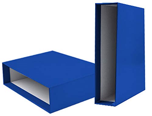 Liderpapel Aktenordner aus Karton, Folio, Buchrücken, 82 mm, Blau von Liderpapel