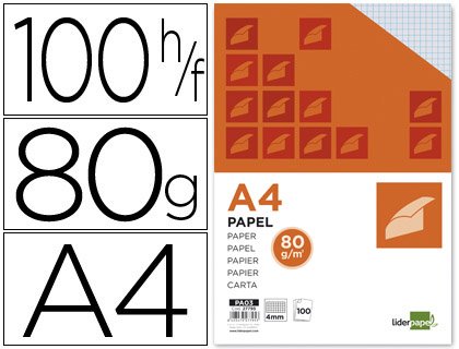 Liderpapel PA03 – Rolle Paket von 100 Blatt von Liderpapel