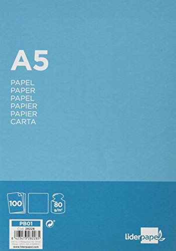 Papier A5 Liderpapel 80 g/qm Packung von 100 weiß von Liderpapel