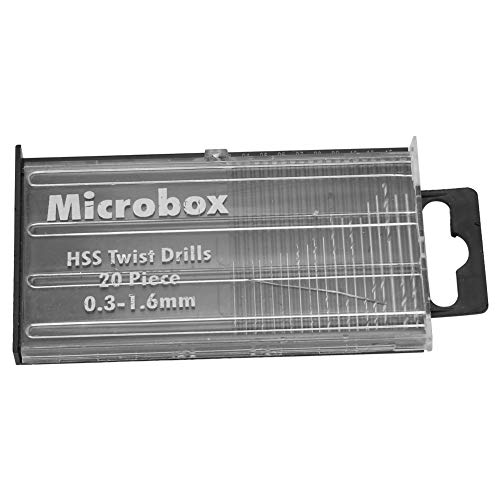 20-teiliges Mini-Micro-Hss-Spiralbohrer-Set, Microbox-Hss-Bohrer-Set, Bohrer-Set, 0,3–1,6 Mm, mit Etui für Holz und Kunststoff von LiebeWH