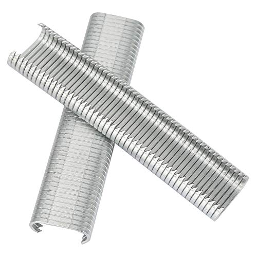 2500 Stück C-Typ 8 Mm Schweinekäfig-Ring-Set, Metallklammern für Zäune, Vieh- und Haustierkäfige, Sofakissen Zur Bindungsbefestigung, Silber von LiebeWH