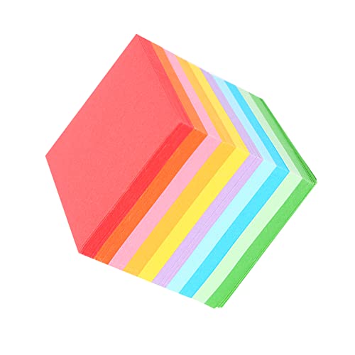 520 Stück 10 Farben Quadratische Faltpapiere Doppelseitige Origami-Kranich-Bastelbögen DIY Gefaltetes Papier 5 X 5 Cm von LiebeWH