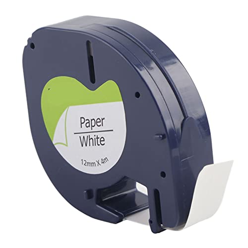 Etikettenband, Harzband, Schwarz auf Weiß, Etikettendrucker für DYMO LT-Etikettiermaschine von LiebeWH