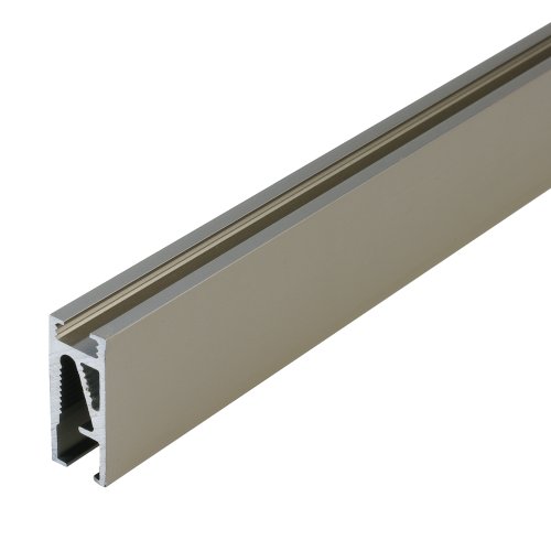 Aluprofil, Stilstange, Gardinenstange Cubis | L 240 cm | Nickel-matt von Liedeco