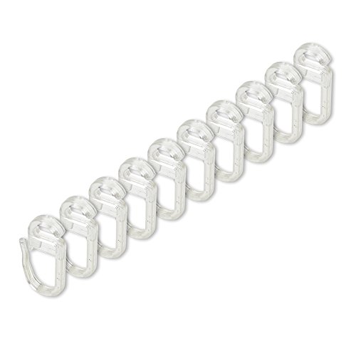 Liedeco Faltenlegehaken für Ringe 12mm glasklar 10 STK von Liedeco