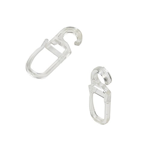 Liedeco Faltenlegehaken für Ringe 16/20 mm - glasklar - 8 Stück von Liedeco