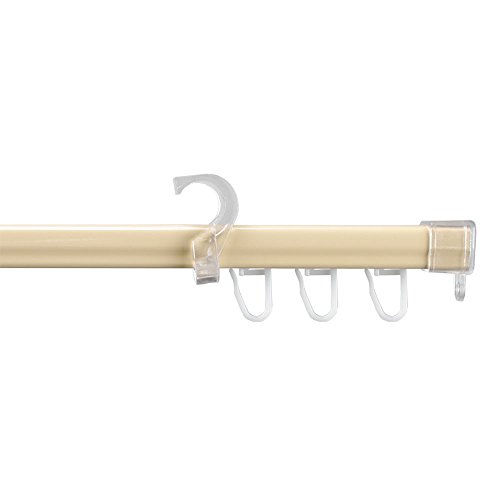 Liedeco U-Storelauf für Gardinenstangen, Cafehausstange beige, 150 cm von Liedeco