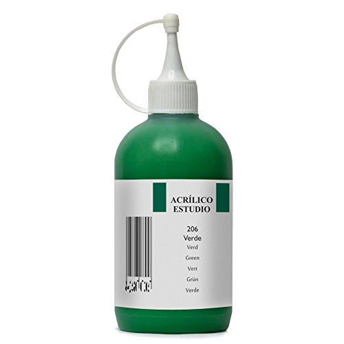 Lienzos Levante 0120522206 - Studio Acrylfarbe, 250 ml Behälter, Farbe 206 Grün von Lienzos Levante