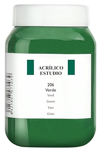 Lienzos Levante 0120523206 - Studio Acrylfarbe, 500 ml Behälter, Farbe 206 Grün von Lienzos Levante