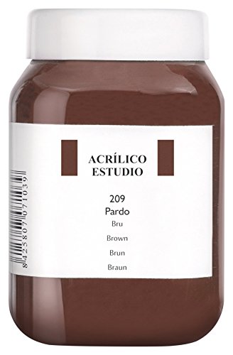 Lienzos Levante 0120523209 - Studio Acrylfarbe, 500 ml Behälter, Farbe 209 Braun von Lienzos Levante