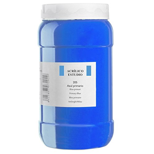 Lienzos Levante 0120524205 - Studio Acrylfarbe, 1.000 ml Behälter, Farbe 205 Anfänglishblau von Lienzos Levante