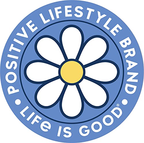 Life is Good. Circle Sticker Positive Lifestyle, Caribbean Blue von Life Is Good