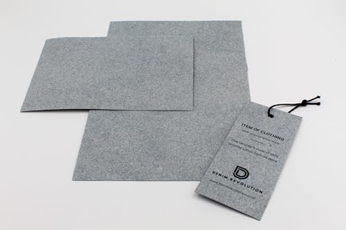 Denim-Handgefertigtes Papier, 200 g/m², A6/A5, Denim, für Einladungen, Hängeetiketten, Karten (A6-10,5 x 14,8 cm) von Life in a bag