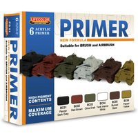 6 Coloured Acrylic Primers [6 x 22 ml] von Lifecolor