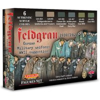 Feldgrau 1943-1945 German Military Uniforms [6 x 22 ml] von Lifecolor