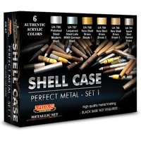 Shell Case - Perfect Metals - Set Nr. 1 [6 x 22 ml] von Lifecolor