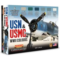 USN & USMC WWII Colors [6 x 22 ml] von Lifecolor