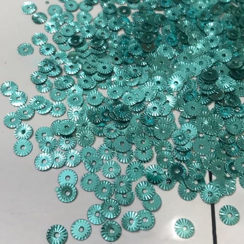 Heben Sie sich von der Masse ab mit 10 mm großen Chrysanthemen-Pailletten für Kleidung, Hüte (Cyan) von LifenaviStore