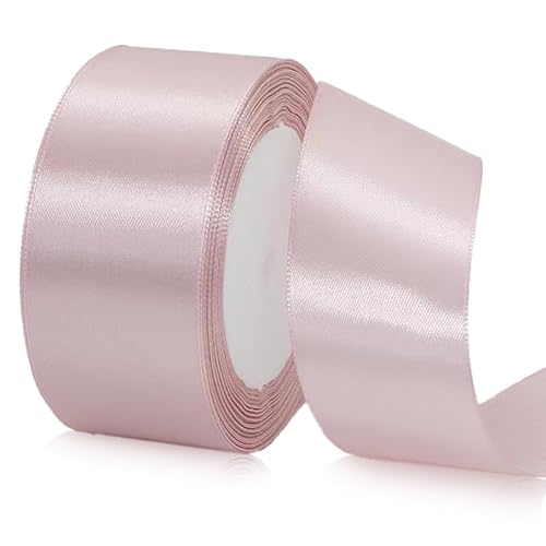 Dusty Rose Band 3,8 cm x 22,7 m, Satinband für Geschenkverpackungen, Hochzeitsdekoration, große Schleifen, Hochzeitsstuhl-Schärpe, Blumensträuße, Stuhlschärpe, Weihnachten, DIY Handwerk von Lifetastic