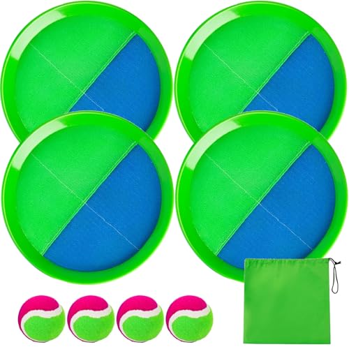 Toss and Catch Ball Set Interactive Beach Games Eltern-Kind-Pool-Spiele umfassen 4 Paddel und 4 Bälle im Freien für Kinder für Kinder Erwachsene Toss and Catch Ball Set Interactive Beach Games Eltern-Kind-Pool-Spiele umfassen 4 Paddel und 4 Bälle im Freien für Kinder für Kinder Erwachsene von Ligeinsrk