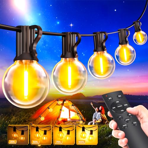 20M LED Lichterkette Außen Strom: Outdoor Lichterketten Wetterfest Dimmbar Warmweiß Retro Lights Aussen und Innen Dekoration für Halloween Hochzeit Party Pavillon Balkon von Light-Brightly