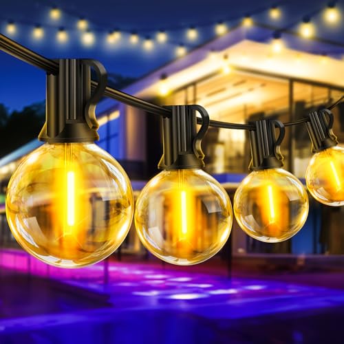 20M LED Lichterkette Außen Strom: Glühbirnen Outdoor Lichterketten Aussen Wetterfest Warmweiß Aussenlichterkette Retro Lights Birnen für Party Terrasse Biergarten Pavillon Balkon Garten von Light-Brightly