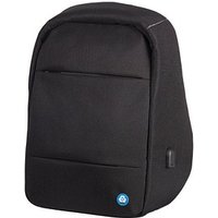 STOP® OCEAN PLASTIC Laptop-Rucksack RPET Kunstfaser schwarz bis 39,6 cm (15,6 Zoll) von STOP® OCEAN PLASTIC