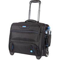 STOP® OCEAN PLASTIC Laptop-Trolley RPET Kunstfaser schwarz 45,0 x 23,0 x 38,0 cm von STOP® OCEAN PLASTIC