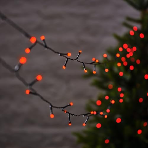 Lights4fun 10m LED Lichterkette mit Fernbedienung Farbwechsel Timer Weihnachtsdeko Außen Weihnachtsbaumlichterkette bunt Outdoor Lichterkette mit Farbauswahl von Lights4fun