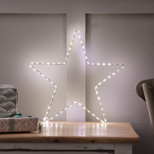 Lights4fun 3-in-1 Osby Stern mit Fernbedienung und Timer batteriebetrieben Leuchtsterne Kinderzimmer Stern Fenster Beleuchtet LED Stern Fenster von Lights4fun