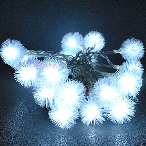 lightsgo® Batteriebetrieben Powered Snowball Form-LED Lichterkette 20leds 2 m 20LED 2M cool white von LightsGo