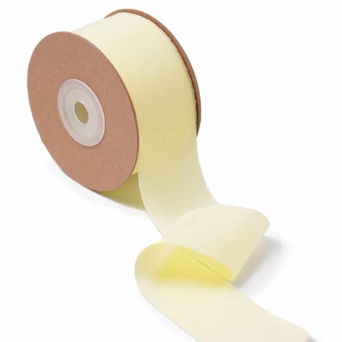 Ligtmor Geschenkband Hochzeit Schleifenband Dekoband 3,8cm x 23m Chiffonband Schleifen Stoffband - Beige von Ligtmor