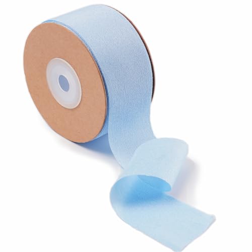 Ligtmor Geschenkband Hochzeit Schleifenband Dekoband 3,8cm x 23m Chiffonband Schleifen Stoffband - Blau Lila von Ligtmor