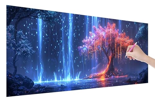 Diamond Painting Baum, 5D DIY Diamant Painting Bilder Fallen 150x60cm, Diamant Malerei Cross Stitch Stickerei Erwachsene Groß XXL, Basteln Erwachsene Set für Geschenke und Wand Deko Wohnzimmer, Q-88 von Lijahoo