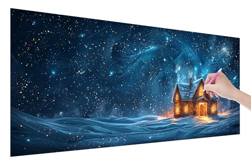 Diamond Painting Sternenhimmel, 5D DIY Diamant Painting Bilder Traum 200x80cm, Diamant Malerei Cross Stitch Stickerei Erwachsene Groß XXL, Basteln Erwachsene Set für Geschenke, Zimmer Wand Deko, I-1 von Lijahoo