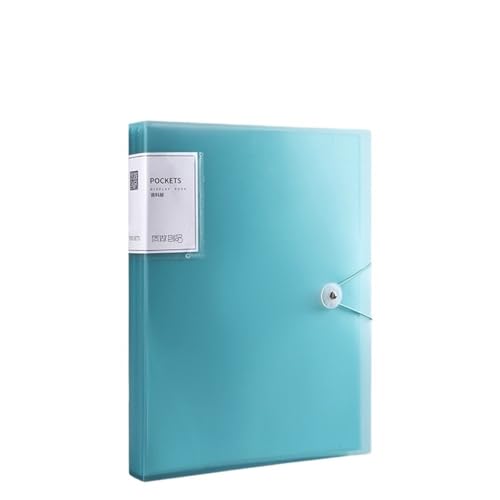 Lijiaxiuyc-101 dokumentenaufbewahrungstasche A4 Farbe Transparent Ordner Dokument Große Kapazität Staubdicht Wasserdicht Datei Organizer Score Test PaperHolder Student Datei Datei Ordner(Blue) von Lijiaxiuyc-101