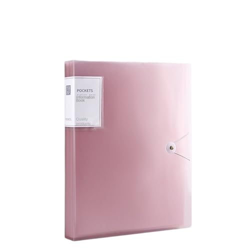 dokumentenaufbewahrungstasche A4 Farbe Transparent Ordner Dokument Große Kapazität Staubdicht Wasserdicht Datei Organizer Score Test PaperHolder Student Datei Datei ordner(Pink) von Lijiaxiuyc-101