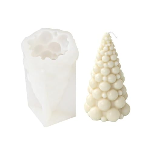 silikonkerzenform Große Blase Weihnachtsbaum Silikon Kerze Form 3D Gips Harz Seife Backform Kerze Herstellung Set Home Decor Gestaltung der wohnkultur(S) von Lijiaxiuyc-101