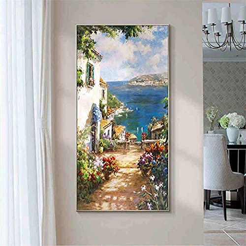 5D DIY Diamant Painting Bilder groß,Stadtlandschaft Diamond Painting Set Vollbohrer,Diamant Malerei Erwachsene & Kinder Crystal Strass Stickerei Cross Stickerei Home Dekoration 40x120cm/16x47in von Likixin