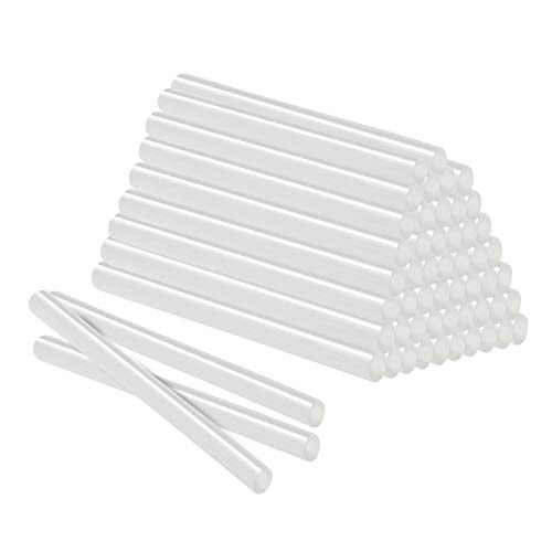 Lilin Heißklebestifte Heißklebesticks 11x200mm 100 Stück (ca. 2 Kilo) - DIY Ersatzsticks Klebesticks für Heißklebepistole (Semi-transparent 11x200 mm,2KG) von Lilin