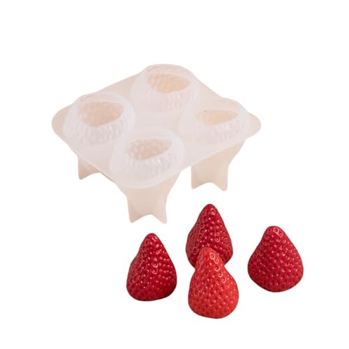 3D-Erdbeer-Silikonformen, Duftformen, Seifenformen, Epoxidharz, Gips, Formen zur Herstellung 3D-Erdbeer-Silikonformen, Duftformen, Seifenformen, Epoxidharz, Gips, Formen zur Herstellung von Lilinzhi