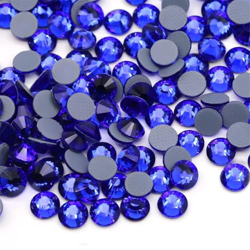 Liliume 1440Pcs Hotfix Strasssteine SS20 Lt. Blau Strassstein Runde Kristall Edelsteine Glas Steine für Kleidung Schuhe DIY Handwerk（SS20-Lt.Blau） von Liliume