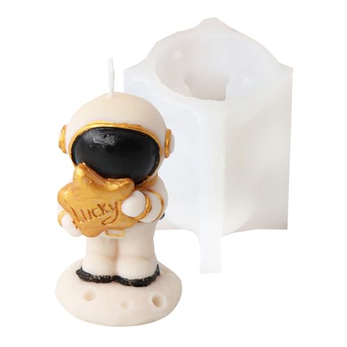 Lily Brown Astronaut Figur Silikon Kerze Formen Space Man Figur Seife Formen Für Epoxidharz Kerze Seife Home Dekoration von Lily Brown