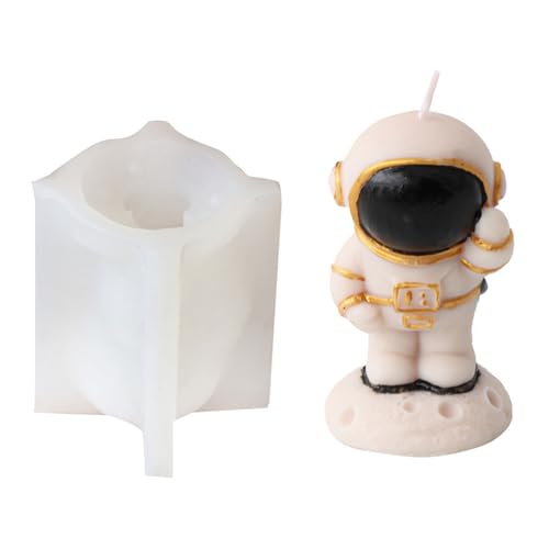 Lily Brown Astronaut Figur Silikon Kerze Formen Space Man Figur Seife Formen Für Epoxidharz Kerze Seife Home Dekoration von Lily Brown